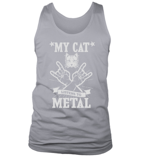 My Cat Listens To Metal T-Shirt Tank Top Unisex