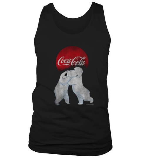 Original Coca-Cola Vintage Christmas Polar Bear Hug Graphic shirt Tank Top Unisex