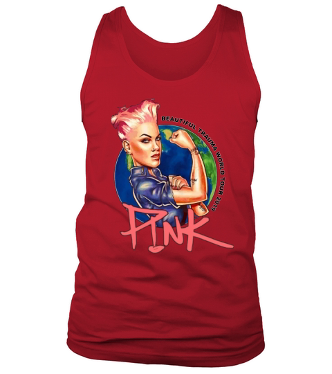 Pink beautiful trauma world tour 2019 Tank Top Unisex