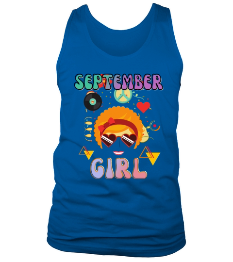 Retro September Girl Vintage Design Tank Top Unisex