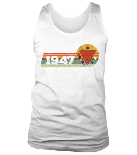 Snooker Snooker-game Vintage born 1947 Birthday Tank Top Unisex