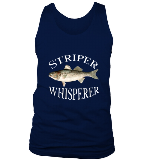 Striper Whisperer Striped Bass Fish Illustration Fishing shirt - Baby Onesie Tank Top Unisex