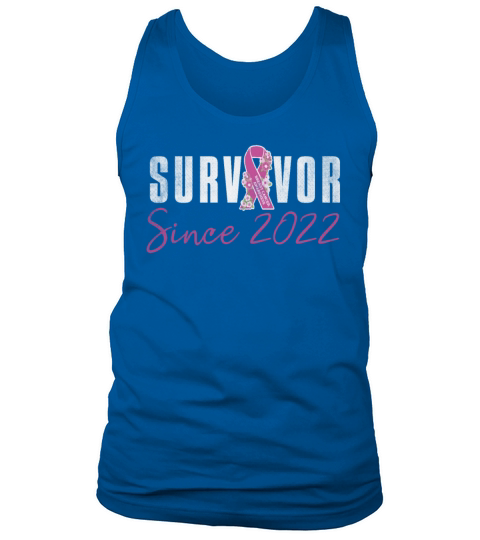 Survivor Since 2022 Breast Cancer Awareness Pink Tank Top Unisex