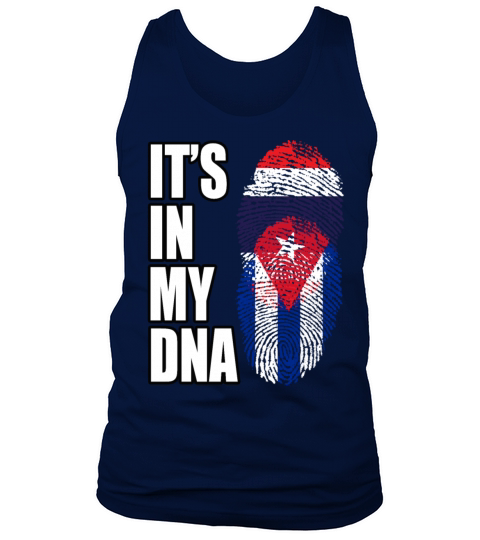 Thai And Cuban Vintage Heritage DNA Flag Tank Top Unisex
