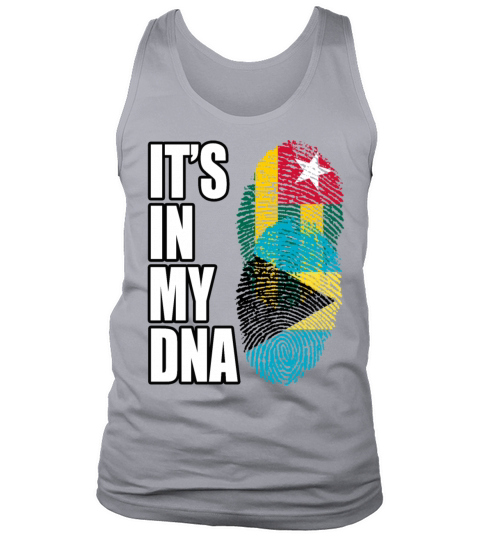 Togolese And Bahamian Mix Heritage DNA Flag Tank Top Unisex