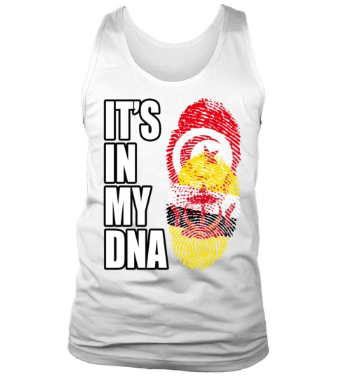 Tunisian And Bruneian Mix Heritage DNA Flag Tank Top Unisex