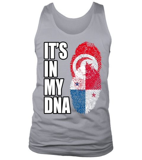 Tunisian And Panamanian Mix Heritage DNA Flag Tank Top Unisex