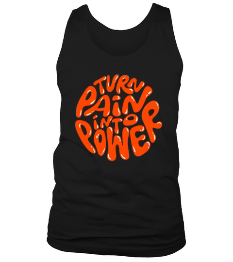 turn paint into power art quote lettering Tank Top Unisex