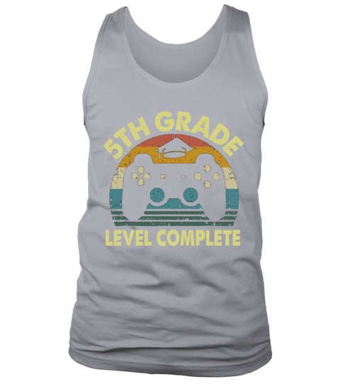 Vintage 5th grade level complete video gamer graduation Tank Top Unisex