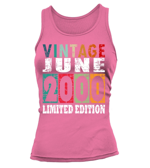 2000 vintage born in June gift Tank top Woman
