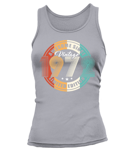 50th birthday vintage 1972 awesome since 1972 Tank top Woman