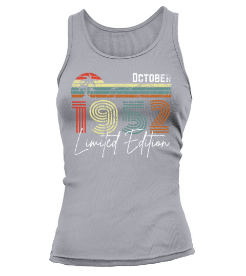 70 Years October 1952 Vintage Limited Edition Tank top Woman