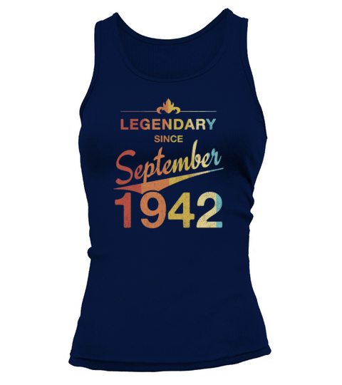 80th Birthday 80 Year Old Born September 1942 Gift Tank top Woman