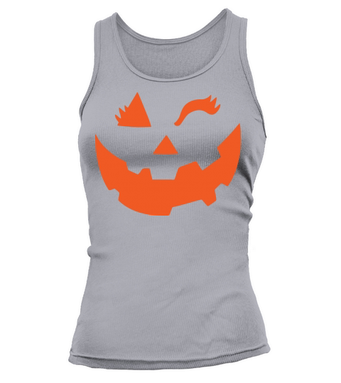 Cute Unicorn Pumpkin Girls Kids Funny Halloween Tank top Woman