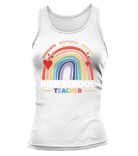 Educate Motivate Inspire High School Teacher Boho Tank top Woman