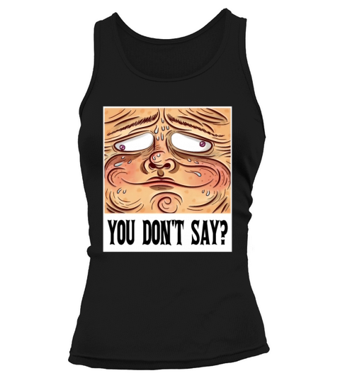 featuring a realistic face with a sarcastic Tank top Woman