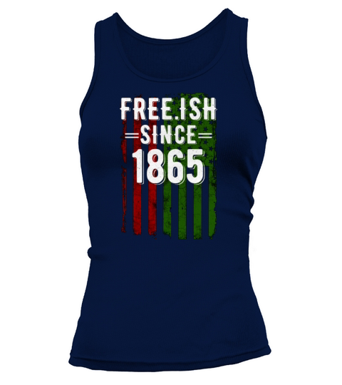 Free-Ish Since 1865 Juneteenth Flag Black Pride Tank top Woman