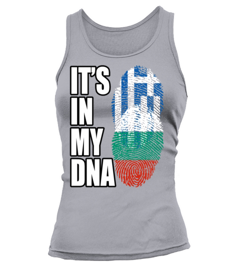Greek And Bulgarian Mix Heritage DNA Flag Tank top Woman