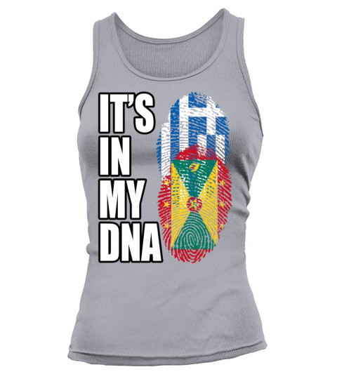Grenadian And Greek Mix Heritage DNA Flag Tank top Woman