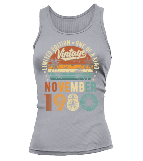 Limited Edition November 1980 Birthday Present Tank top Woman