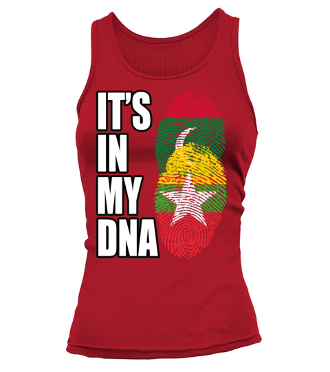 Maldivian And Burmese Mix Heritage DNA Flag Tank top Woman