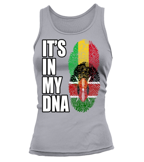 Malian And Kenyan Mix Heritage DNA Flag Tank top Woman