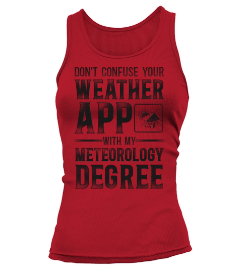 Meteorologist Weather Forecast Tank top Woman
