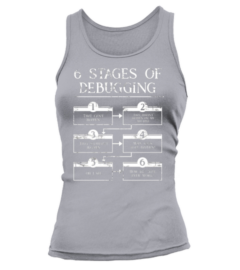 Programmer  6 Stages Of Debugging Computer Programming Tank top Woman