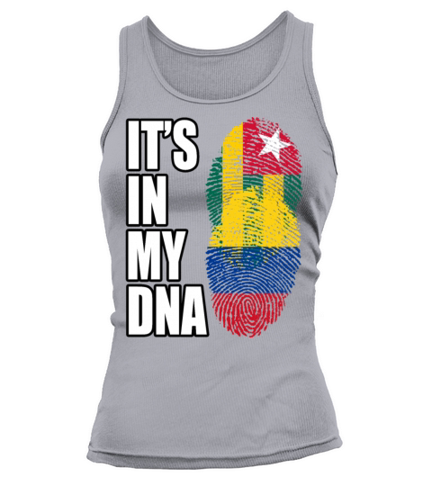 Togolese And Colombian Mix Heritage DNA Flag Tank top Woman