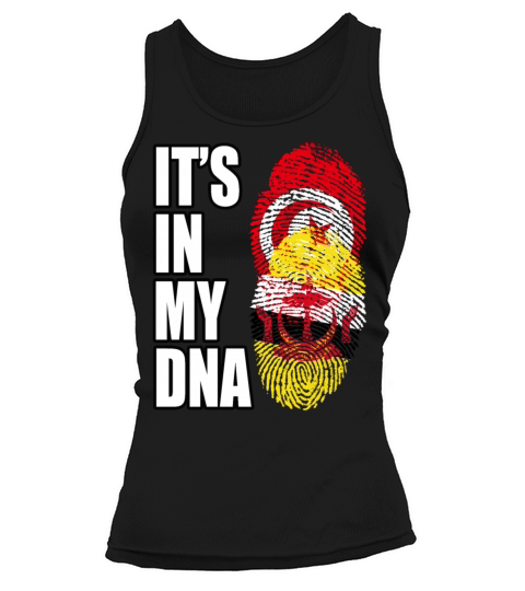 Tunisian And Bruneian Mix Heritage DNA Flag Tank top Woman