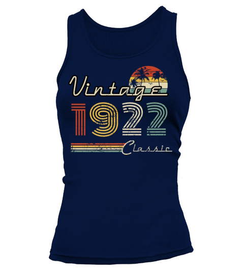 Vintage 1922 Classic Year Birthday Gift Tank top Woman