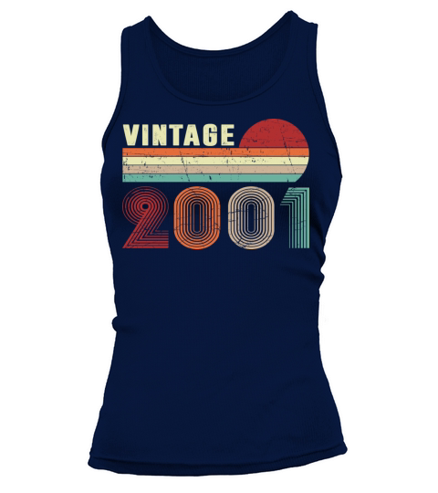 Vintage 2001 Boys Girls 21 Years Old 21st Birthday Tank top Woman