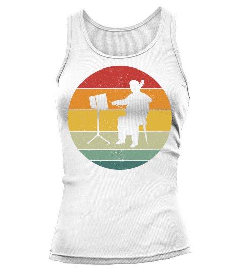 Vintage Retro Double Bass Vintage Music Tank top Woman