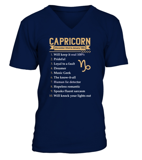 CAPRICORN V-Neck T-shirt