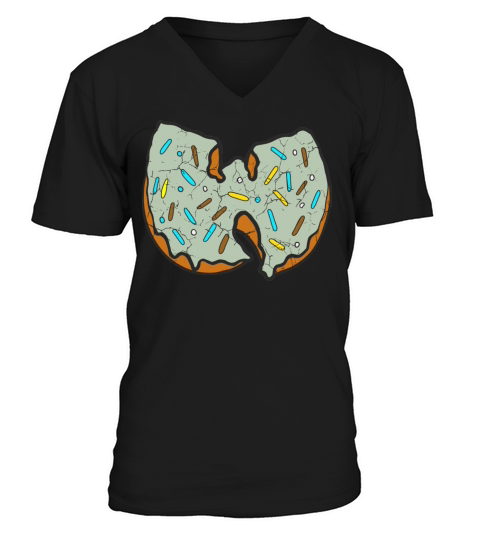 donut wutang mint V-Neck T-shirt