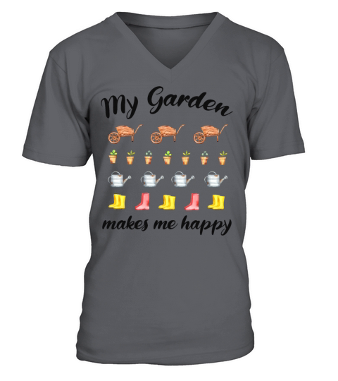 Garden Quote Hobby Gardener Gift Idea V-Neck T-shirt