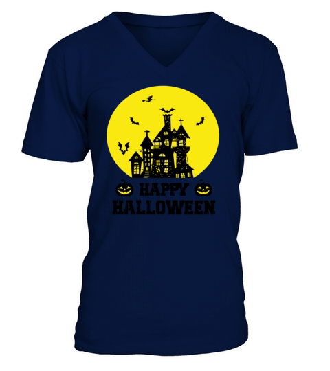 happy haloween t-shirt V-Neck T-shirt