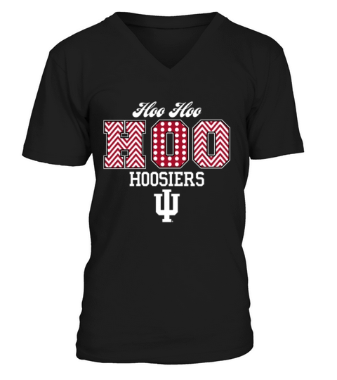 Hoo hoo hoo Indiana Hoosiers V-Neck T-shirt