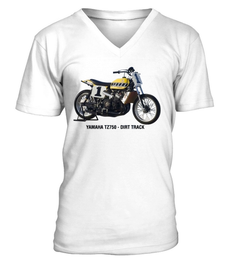 Kenny Roberts - TZ750 Dirt Track V-Neck T-shirt