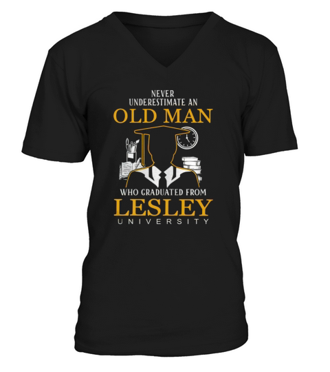 Lesley University V-Neck T-shirt