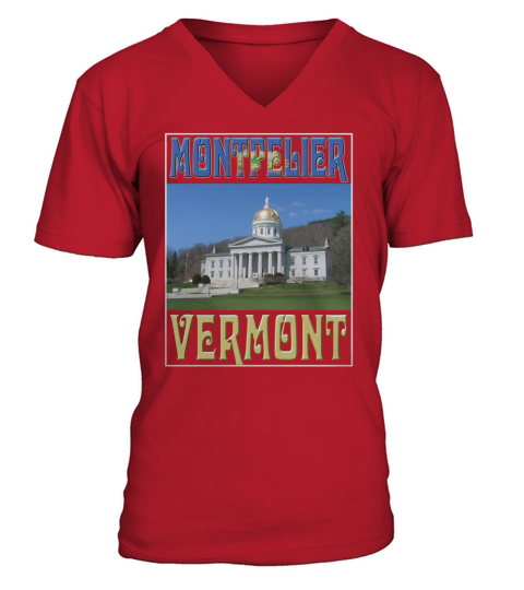 Montpelier-Vermont V-Neck T-shirt