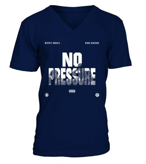Rip Nipsey Hussle Crenshaw No Pressure Bino Rideaux - Unisex Long Sleeve V-Neck T-shirt