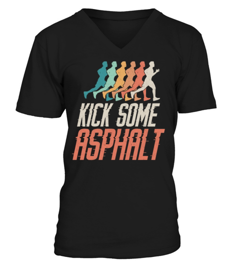 Running Runner Half Marathon V-Neck T-shirt