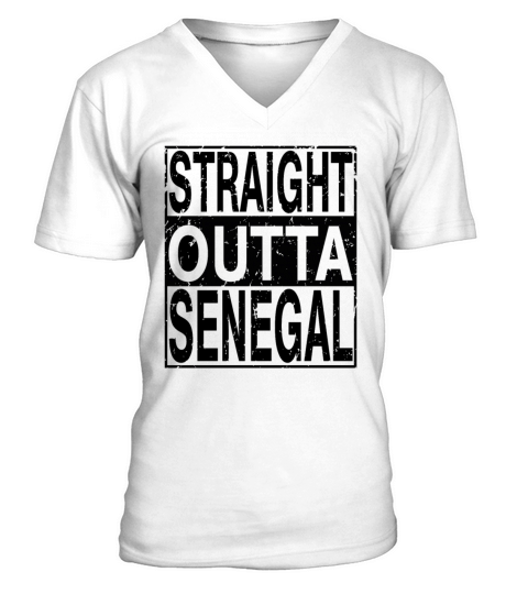 Senegal Straight Outta Senegal V-Neck T-shirt