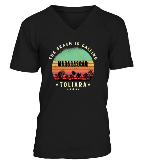 Toliara Madagascar beach design V-Neck T-shirt