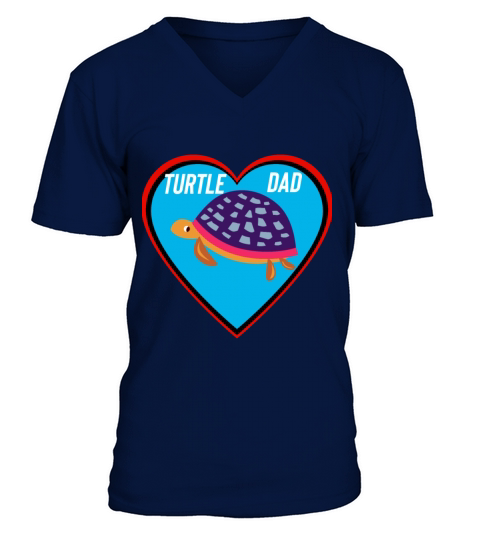 Turtle Dad V-Neck T-shirt