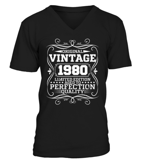Vintage 1980 Original Limited Edition V-Neck T-shirt