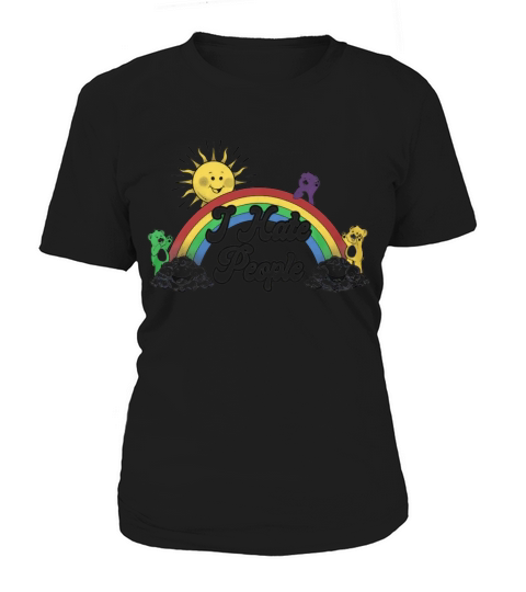 Bear Rainbow I Hate People Shirt Women's T-Shirt