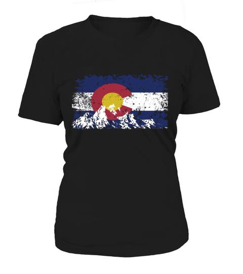 Colorado Flag Mountain Love Colorado Women's T-Shirt