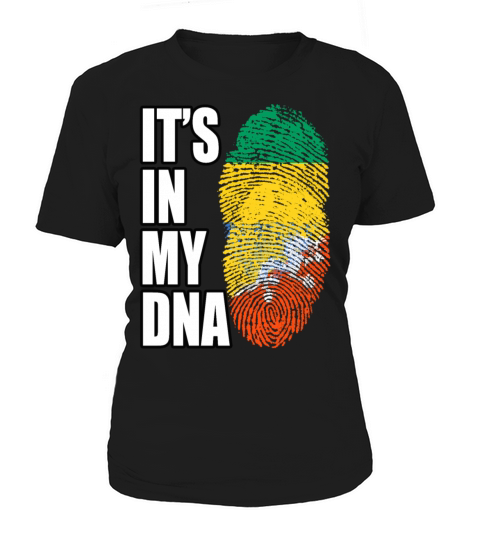 Gambian And Bhutanese Mix Heritage DNA Flag Women's T-Shirt